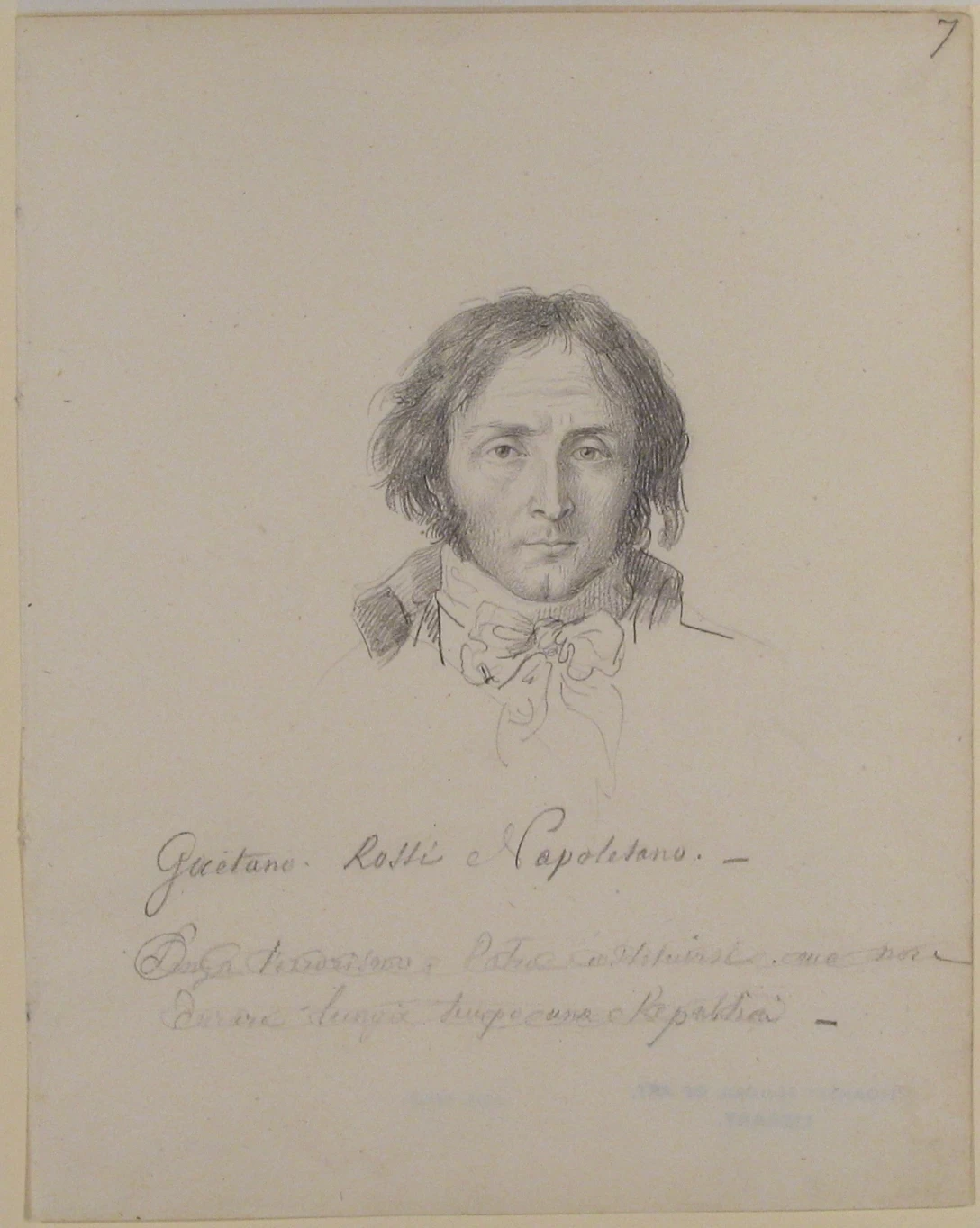 Jean - Baptiste Wicar, Ritratto di Gaetano Rossi Napoletano, Metropolitan Museum of Art, New York